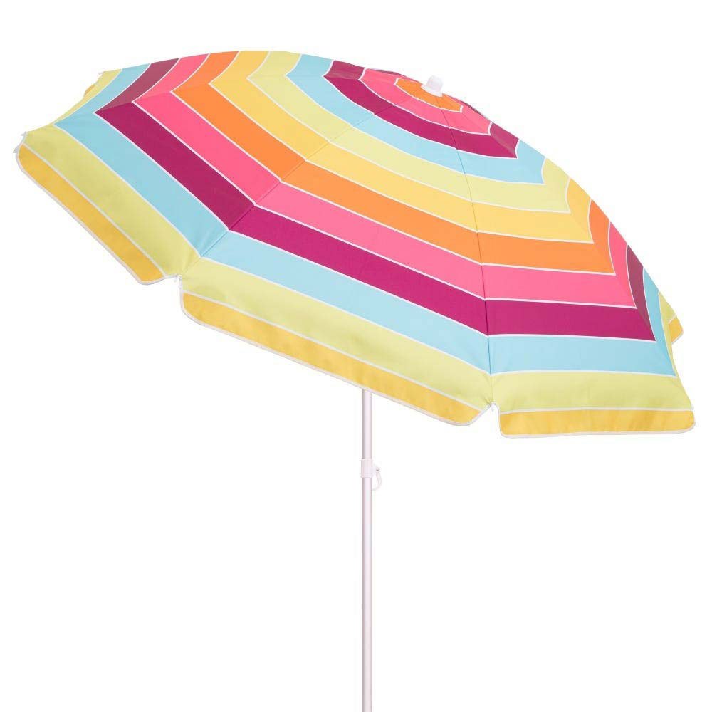 monty parasol 200 cm parasol 200 cm aluminium sun protection rainbow multicolore