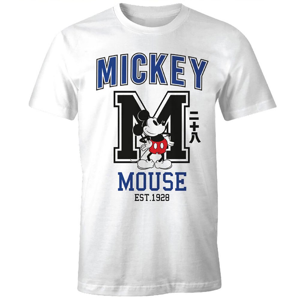 disney m mickey short sleeve t-shirt blanc xl