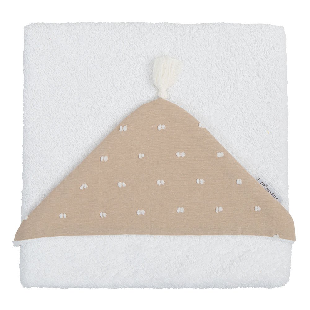 bimbidreams dolce hooded towel 100x100 cm beige