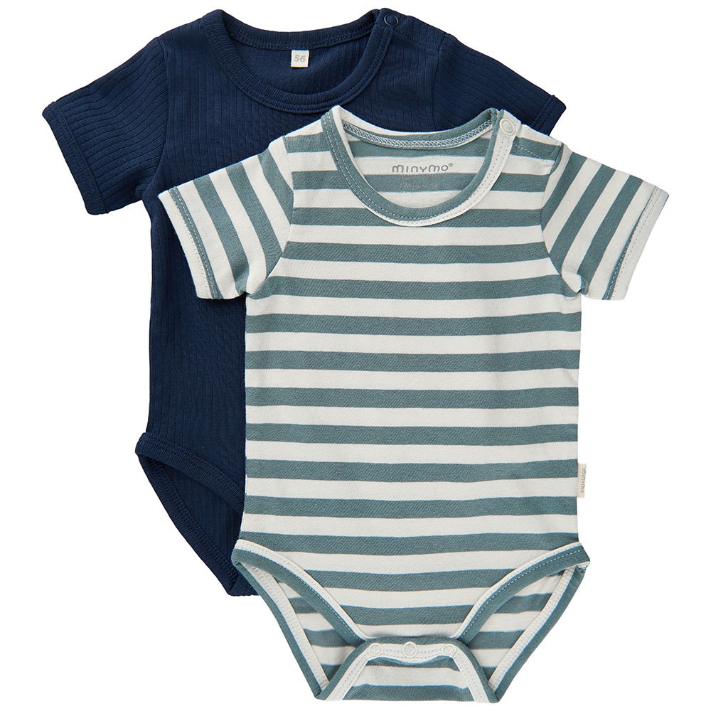 minymo 2 pack short sleeve body multicolore 0 months