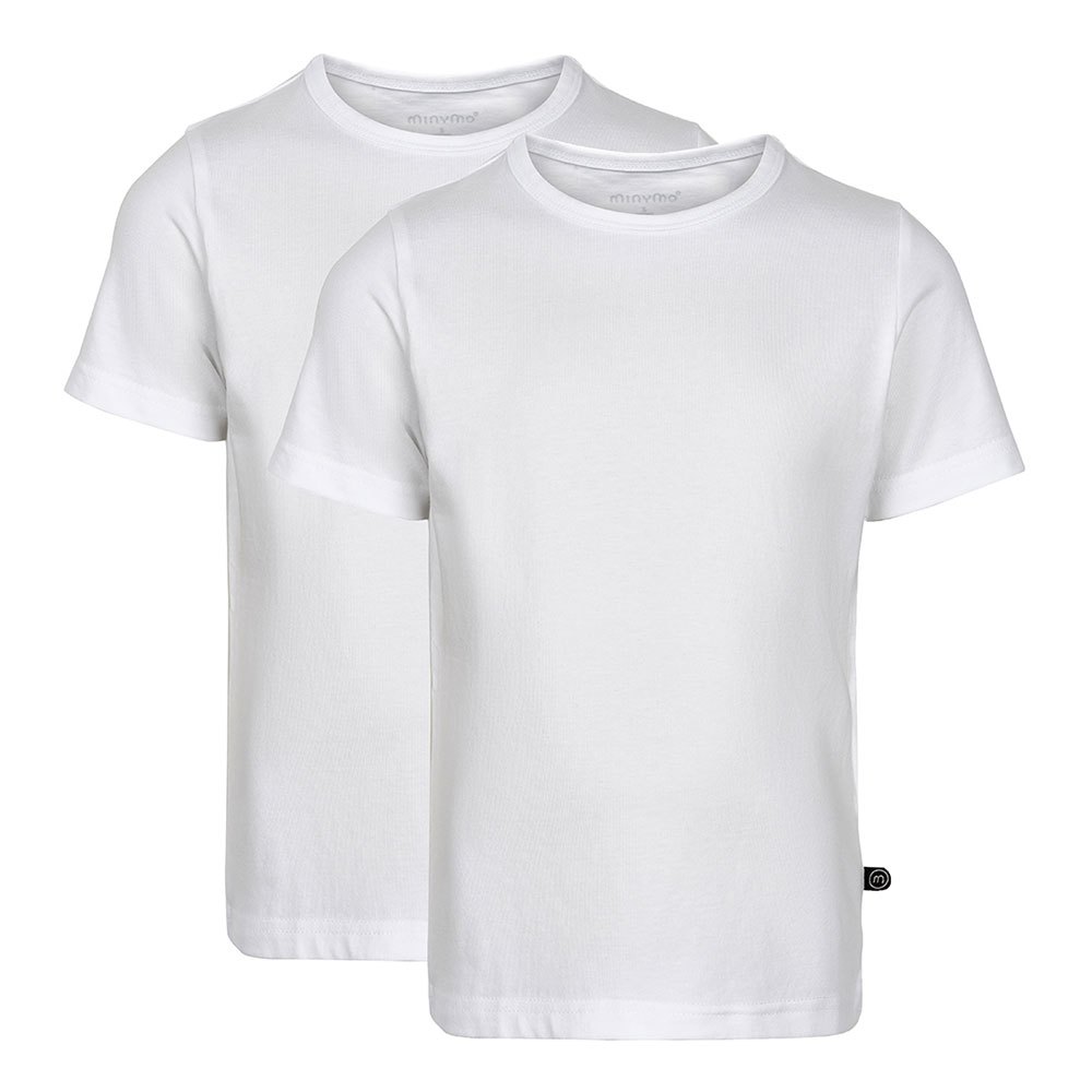 minymo basic 32 2 pack short sleeve t-shirt blanc 7 years