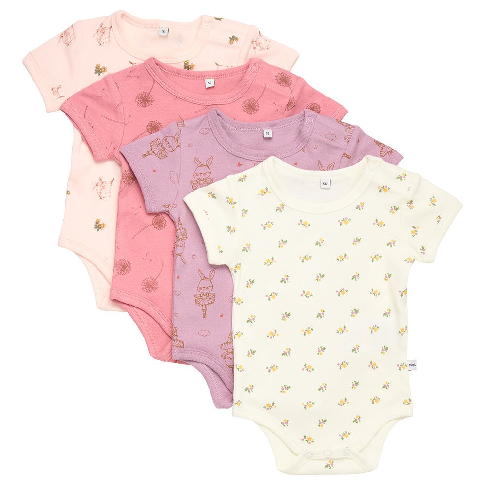 pippi ao-printed 4 pack short sleeve body rose 4 years