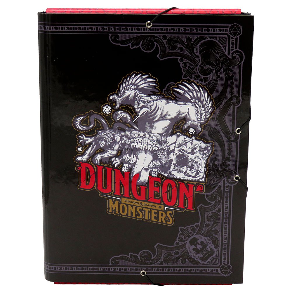 dragones y mazmorras dungeon monsters a4 3-flaps binder argenté