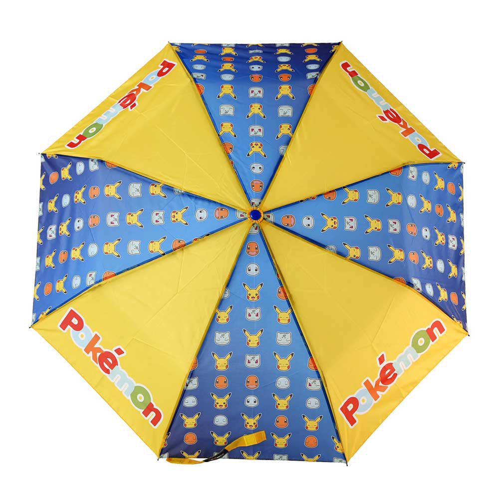 pokemon 48 cm polyester folding umbrella jaune