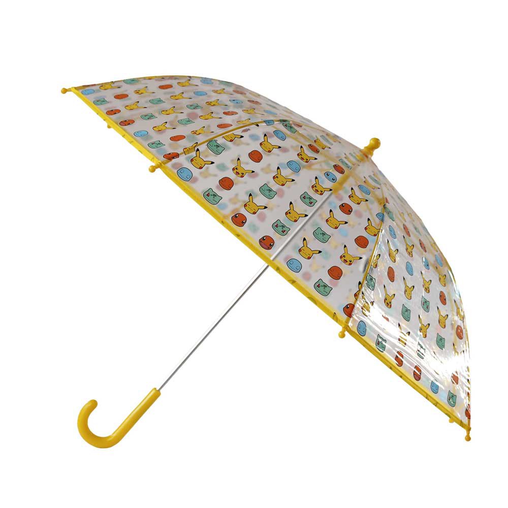 pokemon children 48 cm transparent manual umbrella doré