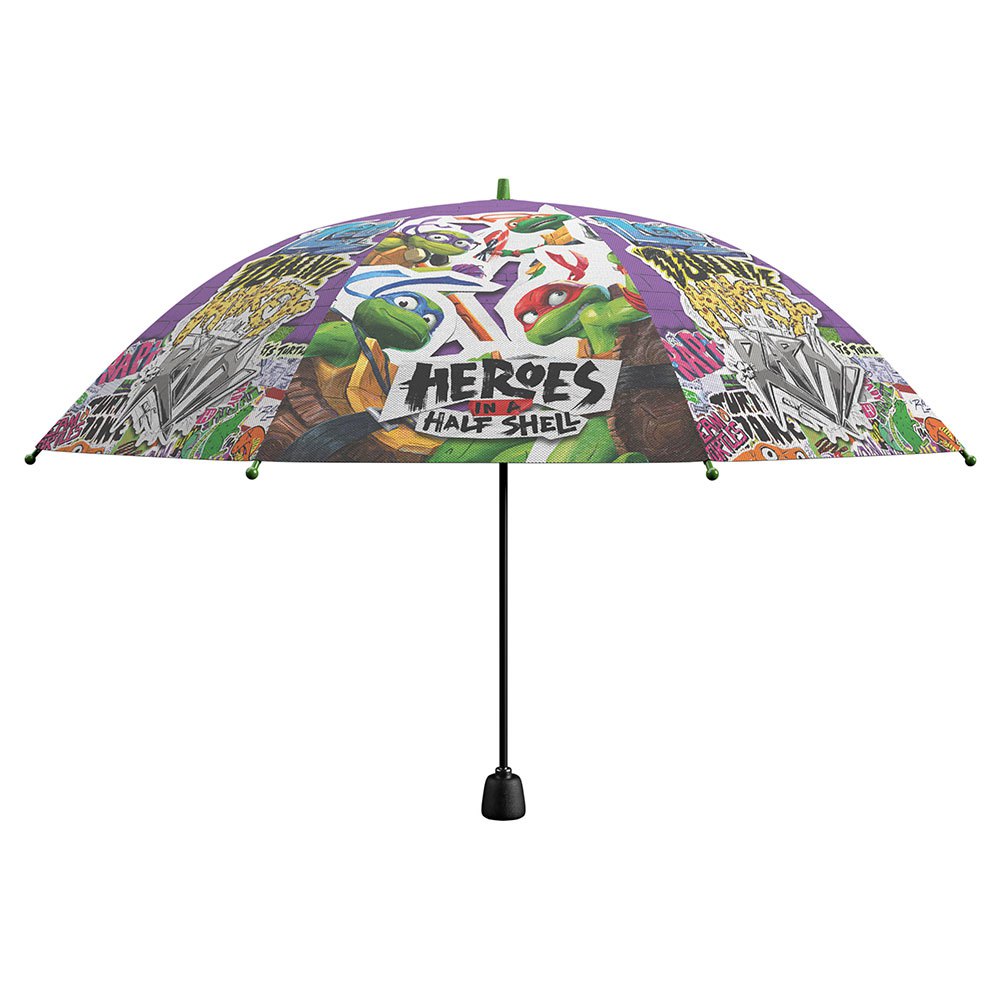 tortugas ninja children size polyester folding umbrella 48 cm multicolore