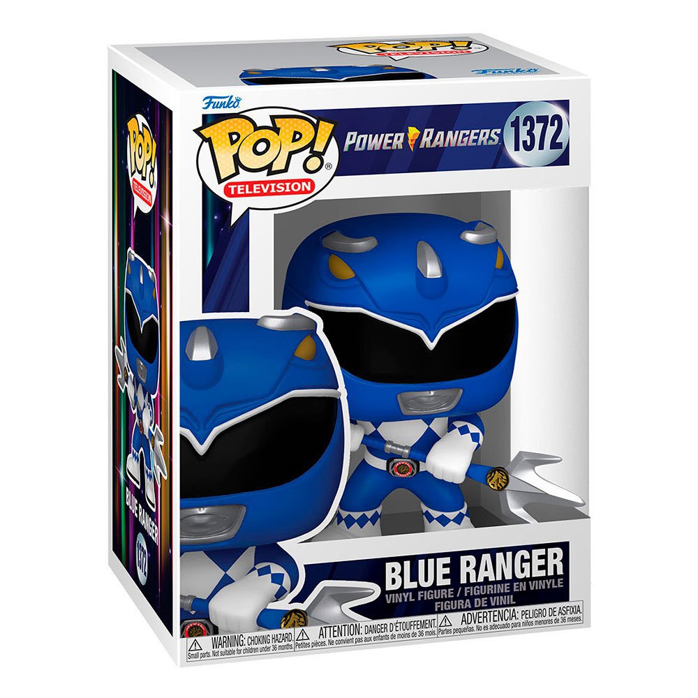 funko power rangers 30th pop! tv vinyl figure blue ranger 9 cm bleu