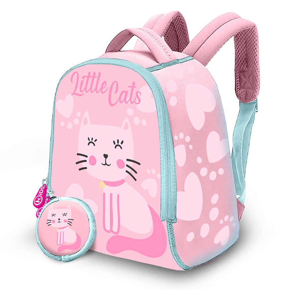 kids licensing little cats neoprene backpack rose