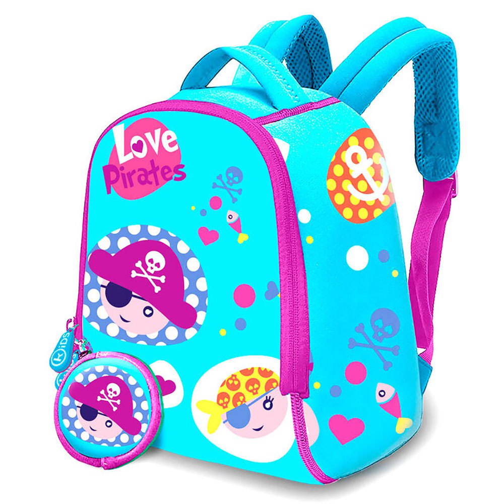 kids licensing love pirates neoprene backpack bleu