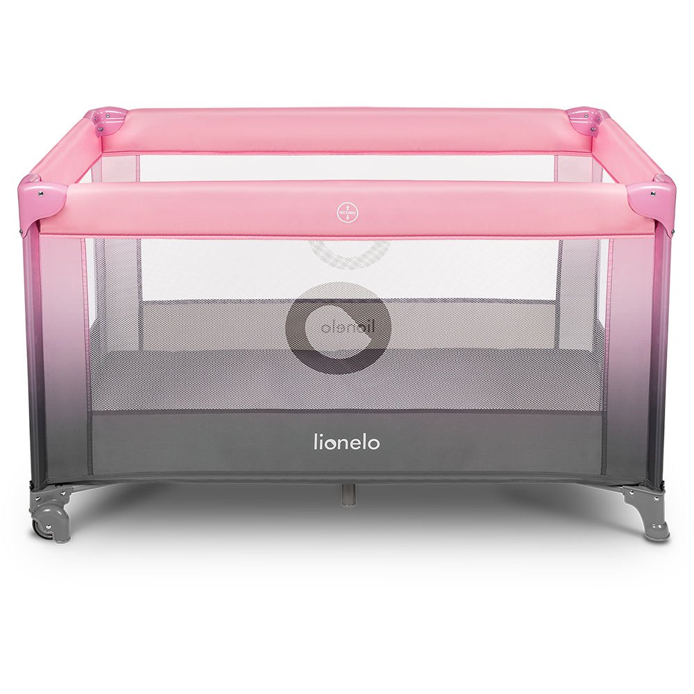 lionelo stefi ombre travel cot rose