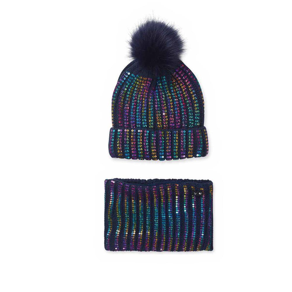 tuc tuc nocturne hat and scarf set multicolore s