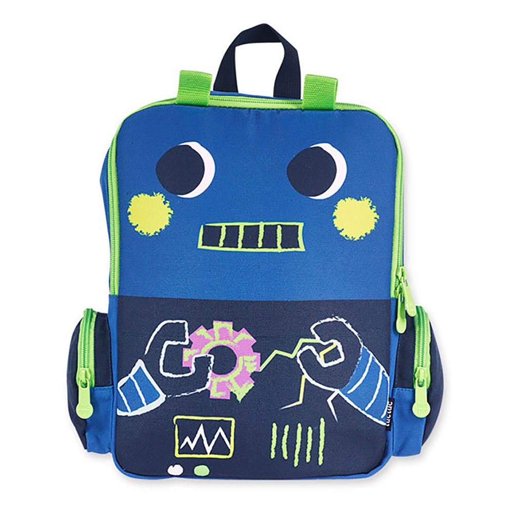 tuc tuc robot maker backpack bleu