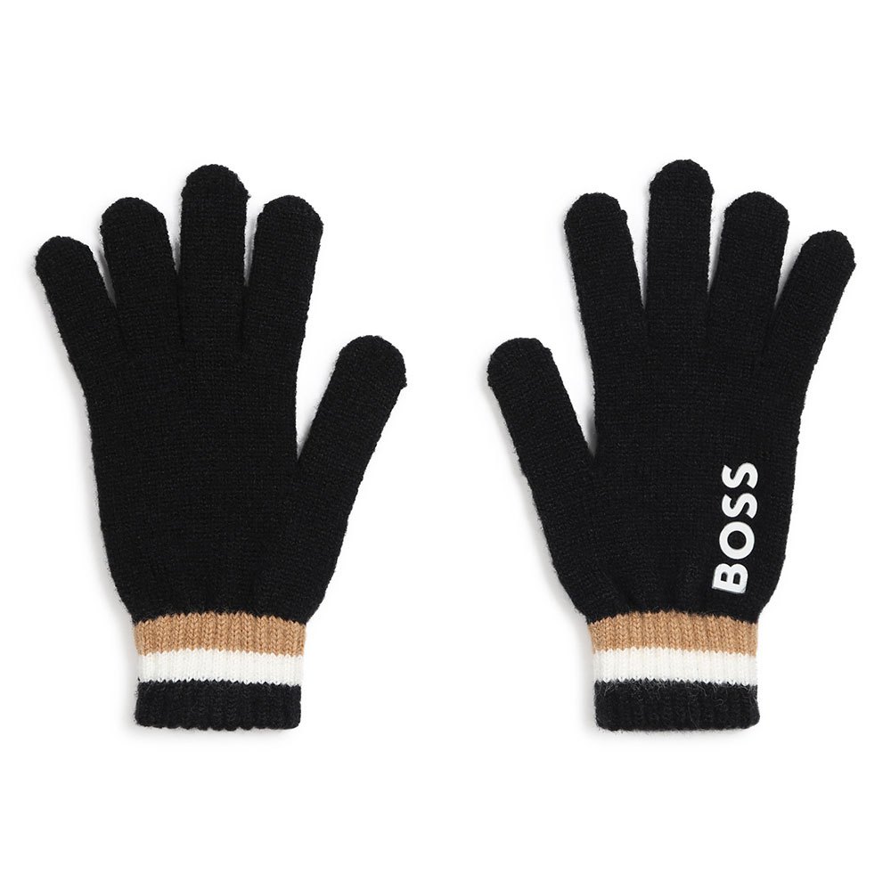 boss j50903 gloves noir 6-12 months
