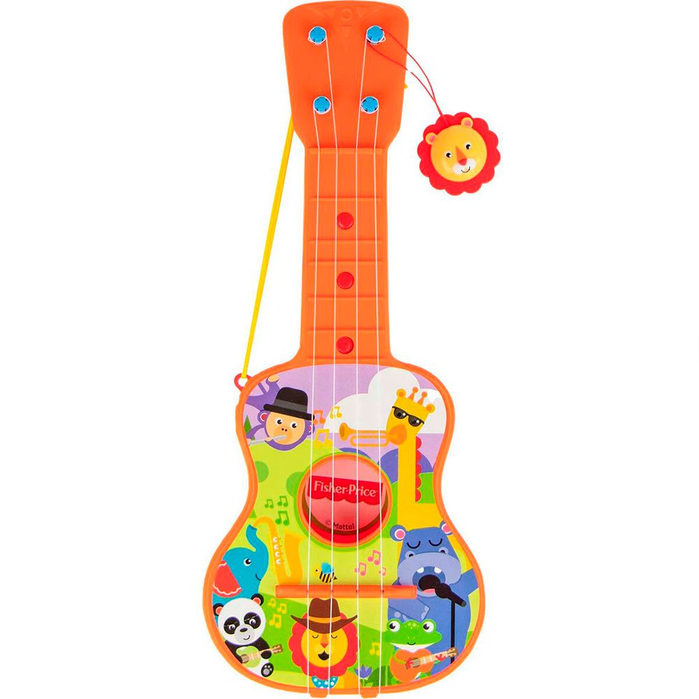reig musicales 4 strings guitar in case orange