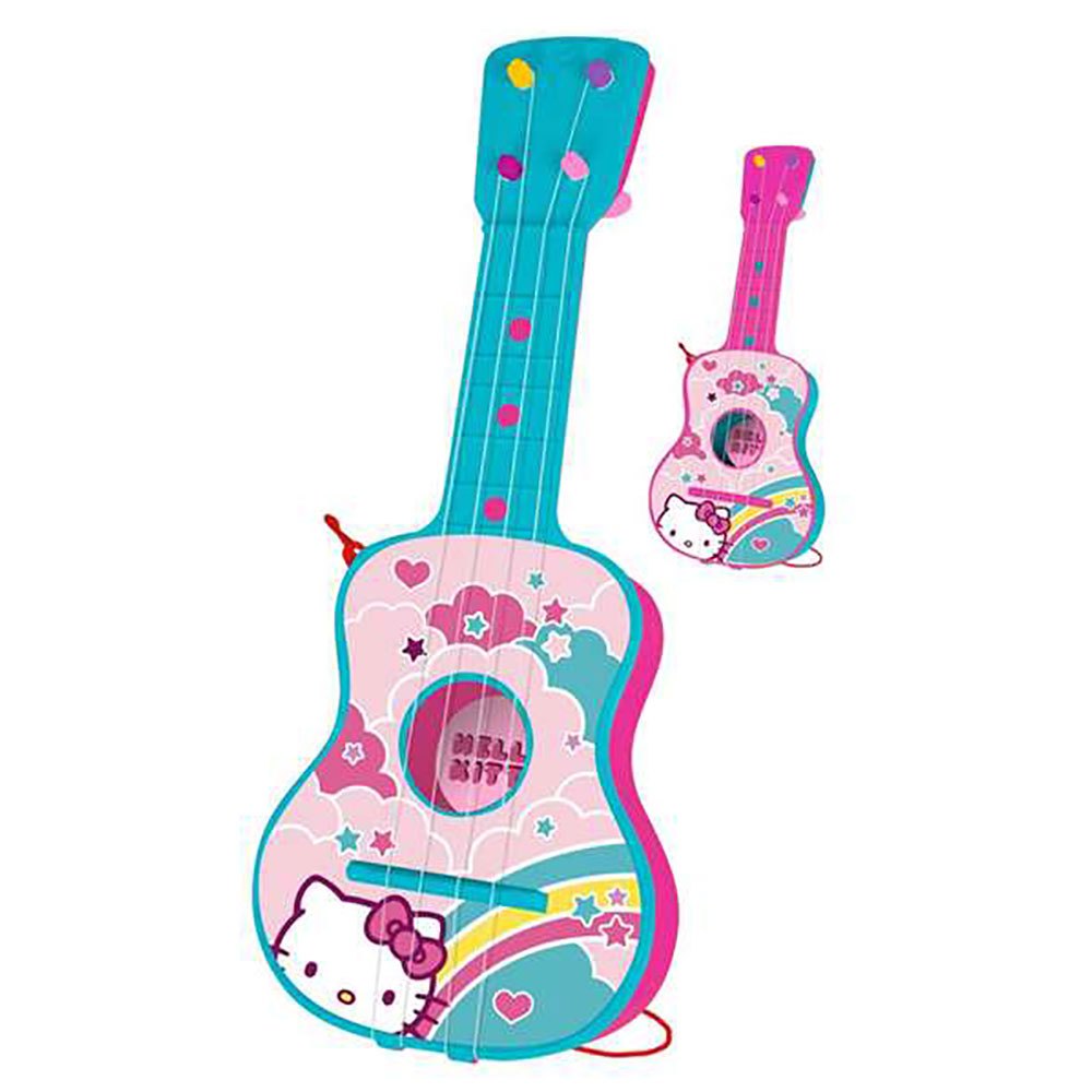 reig musicales 4 strings guitar in hello kitty case rose