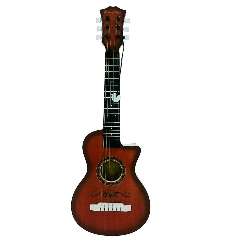 reig musicales guitar 6 strings 59 cm plastic accustic marron