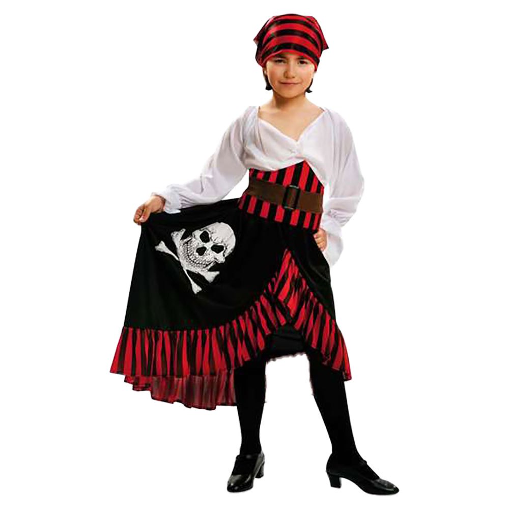 viving costumes bandana pirate girl custom rouge 7-9 years