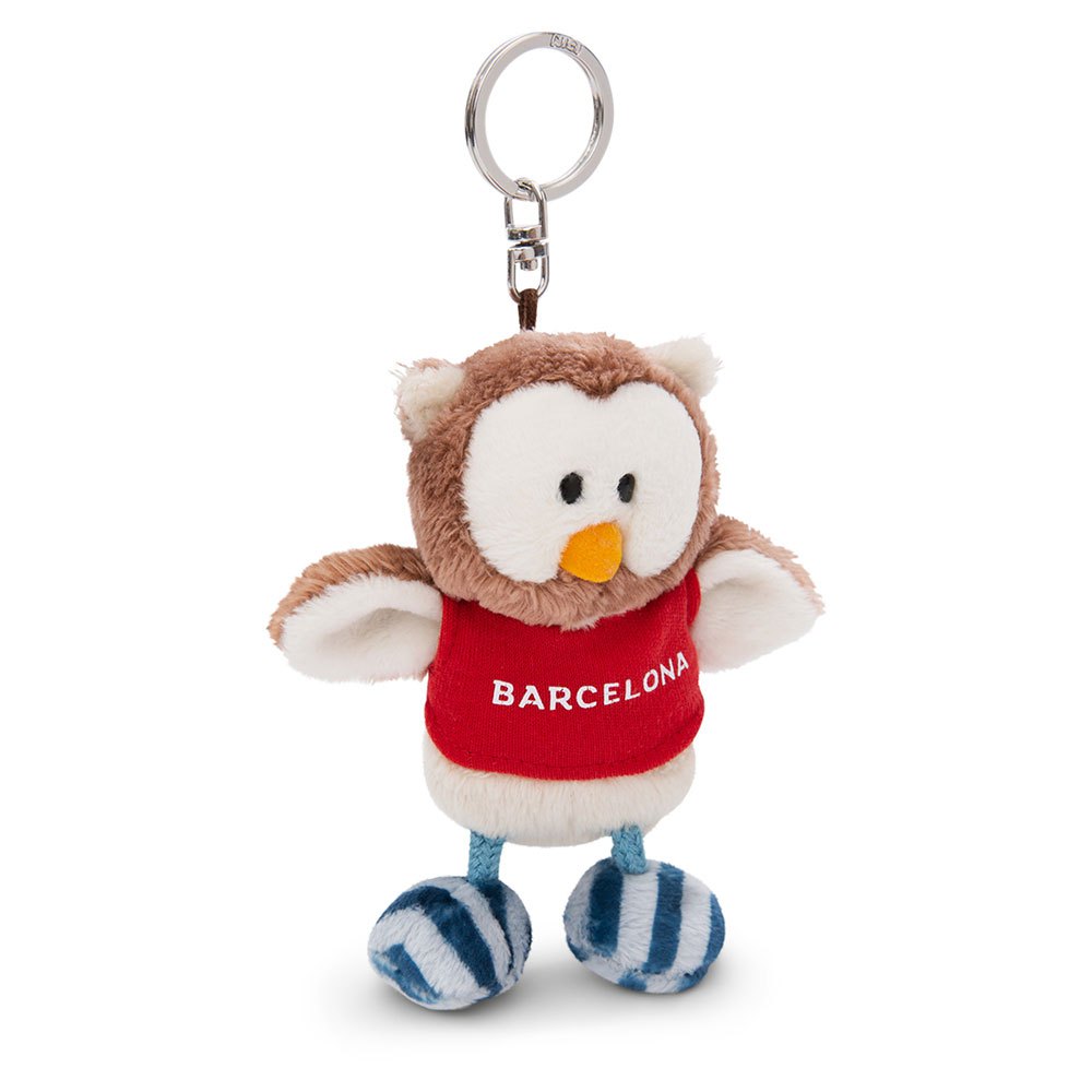 nici owl t-shirt barcelona 10 cm key ring rouge