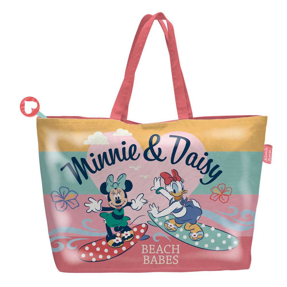 disney mouse 48x32 cm minnie beach bag multicolore