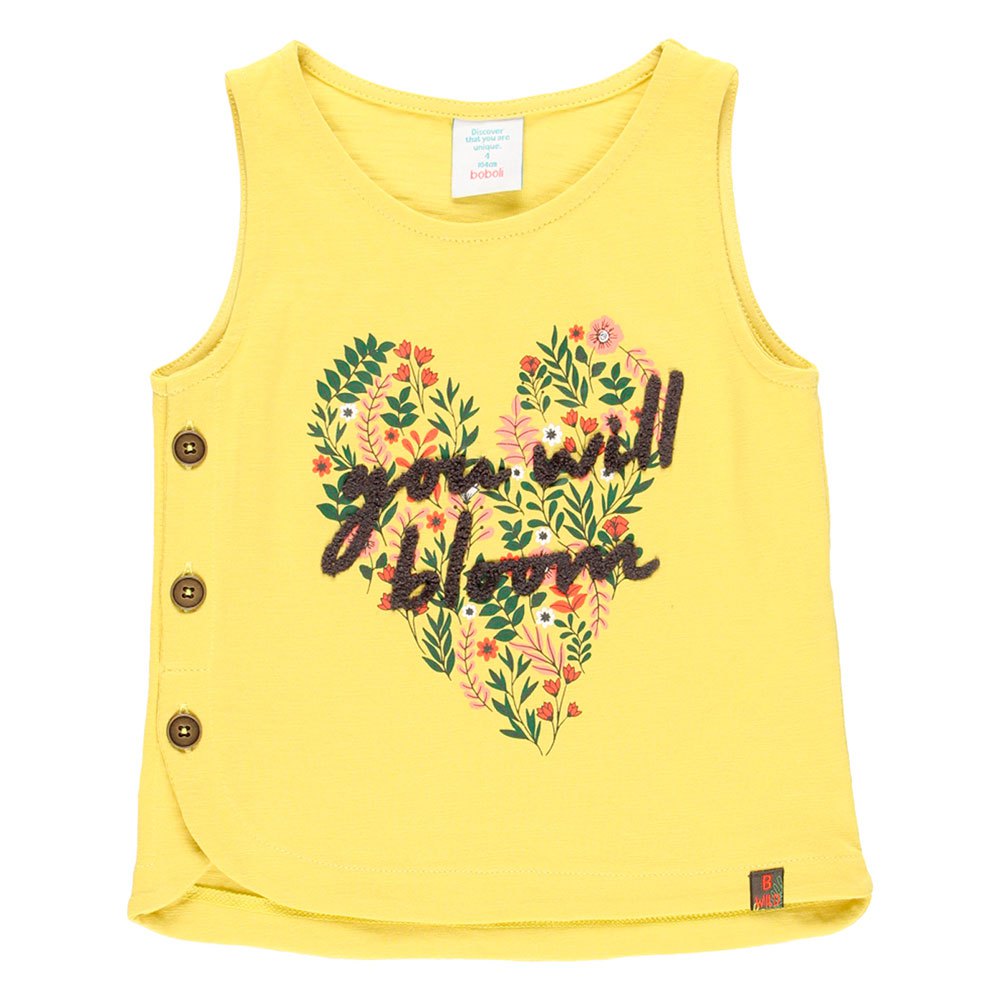 boboli 444002 sleeveless t-shirt jaune 4 years
