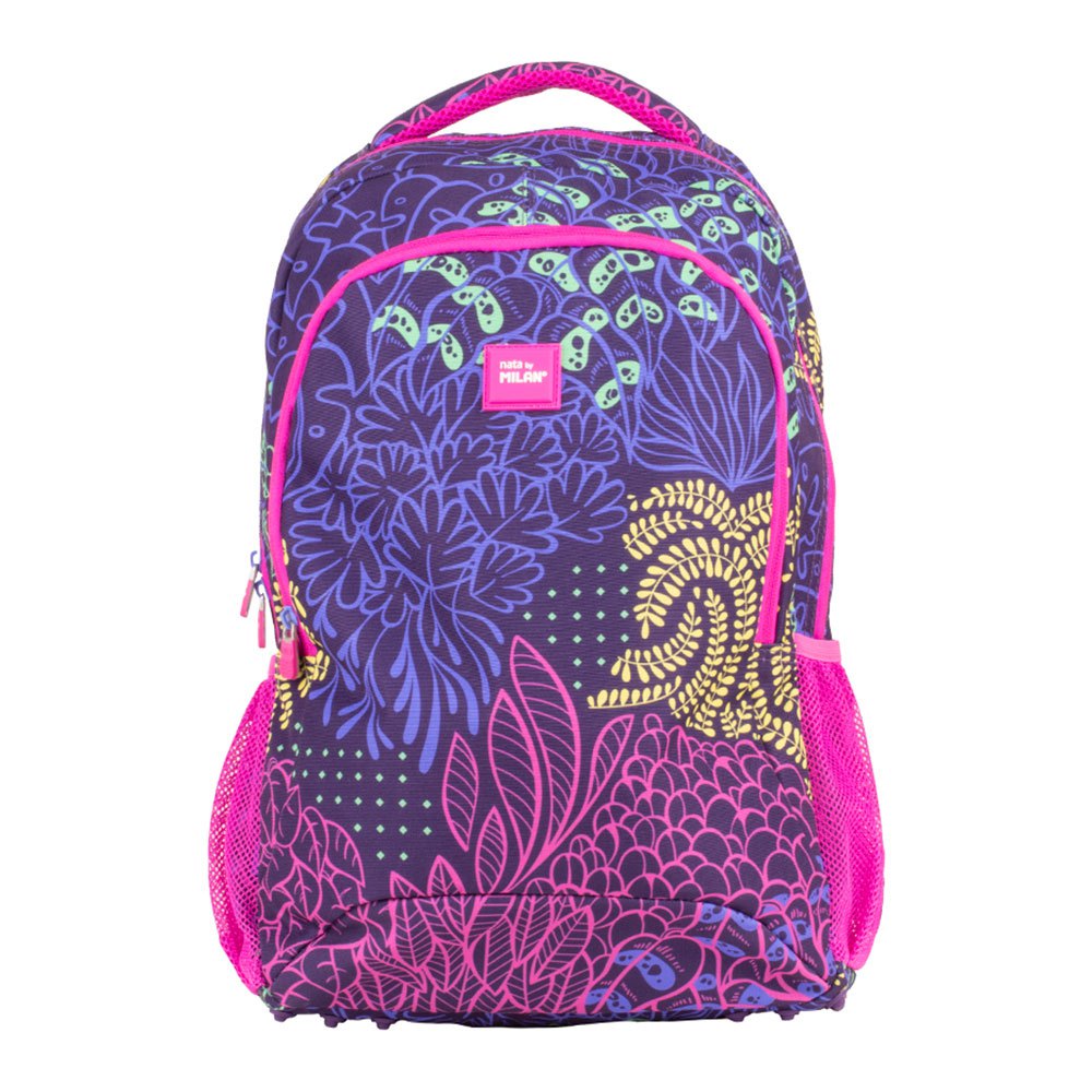 milan 2 zip school backpack 21l fireflies special series rose