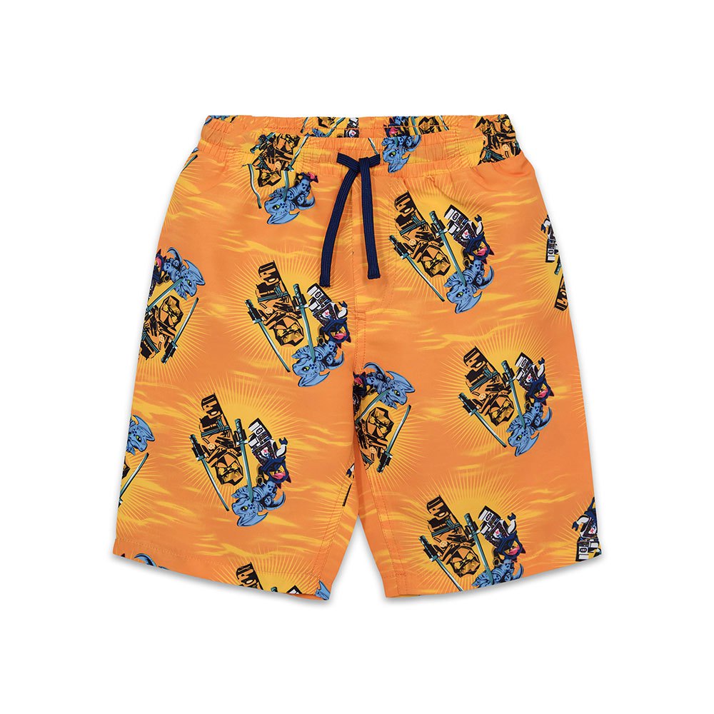 lego wear arve swimming shorts orange 122 cm