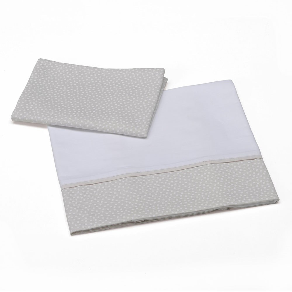 foppapedretti complete crib sheet set blanc