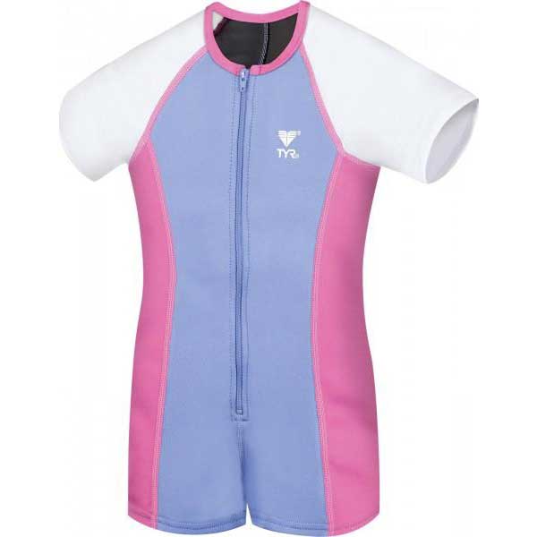 tyr solid thermal shorty girl bleu,rose 9-10 years