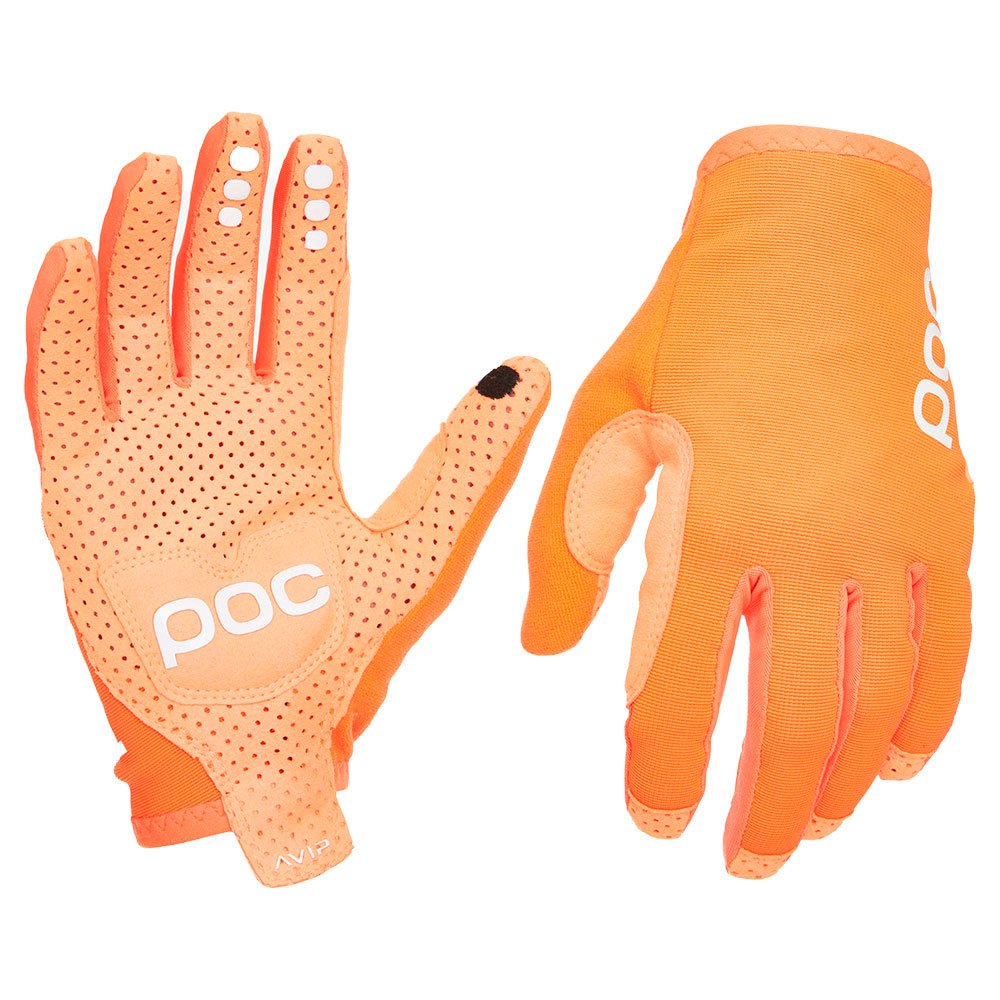 poc avip long gloves orange s homme