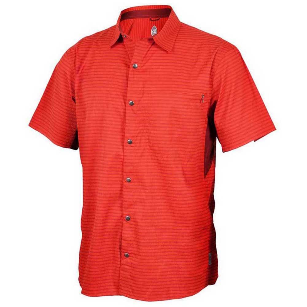 club ride vibe short sleeve shirt rouge s homme