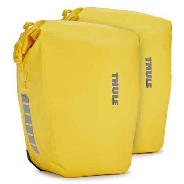 thule shield 25l pair panniers jaune