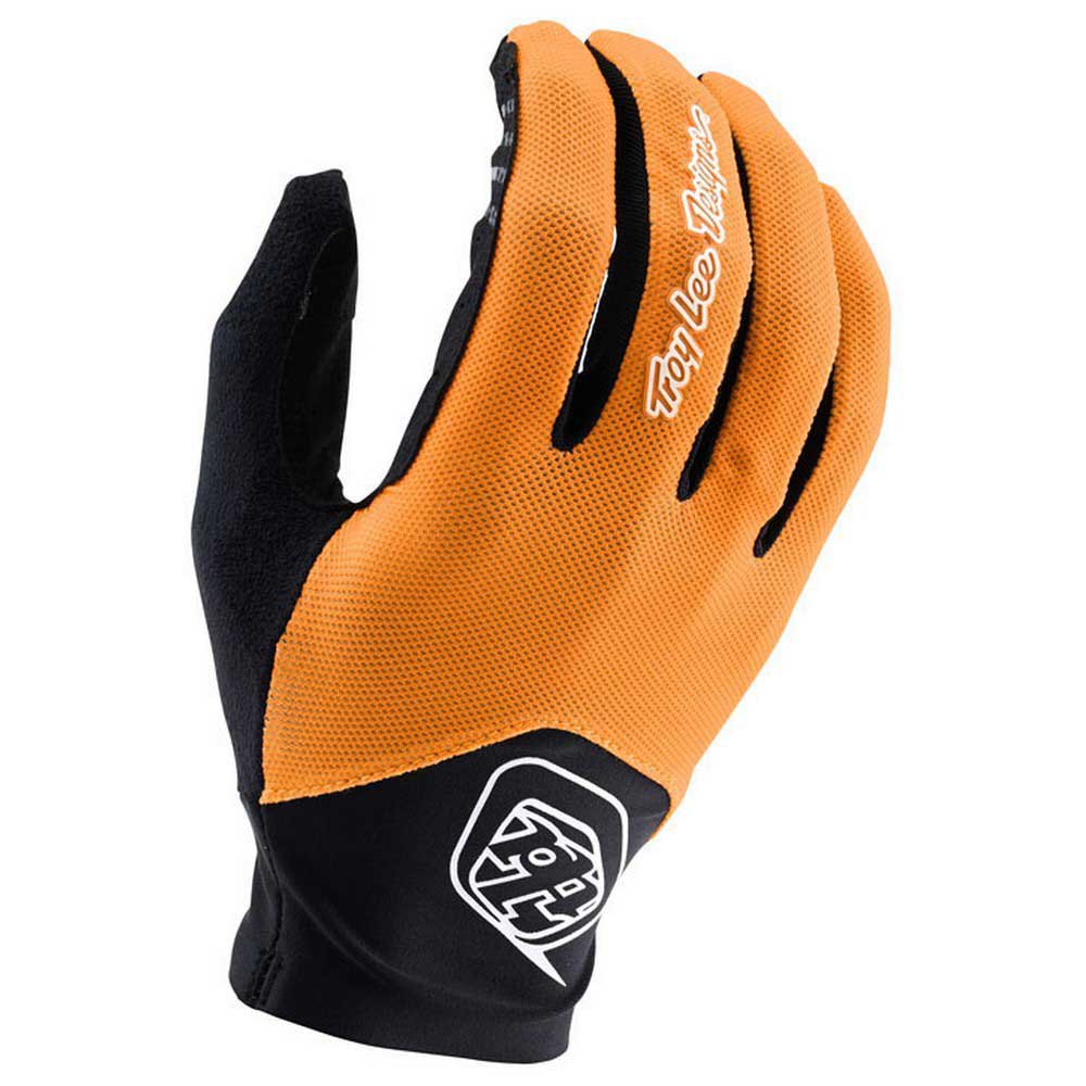 troy lee designs ace 2.0 long gloves orange,noir xl homme