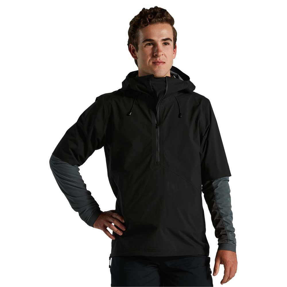 specialized trail-series rain short sleeve jacket noir l homme