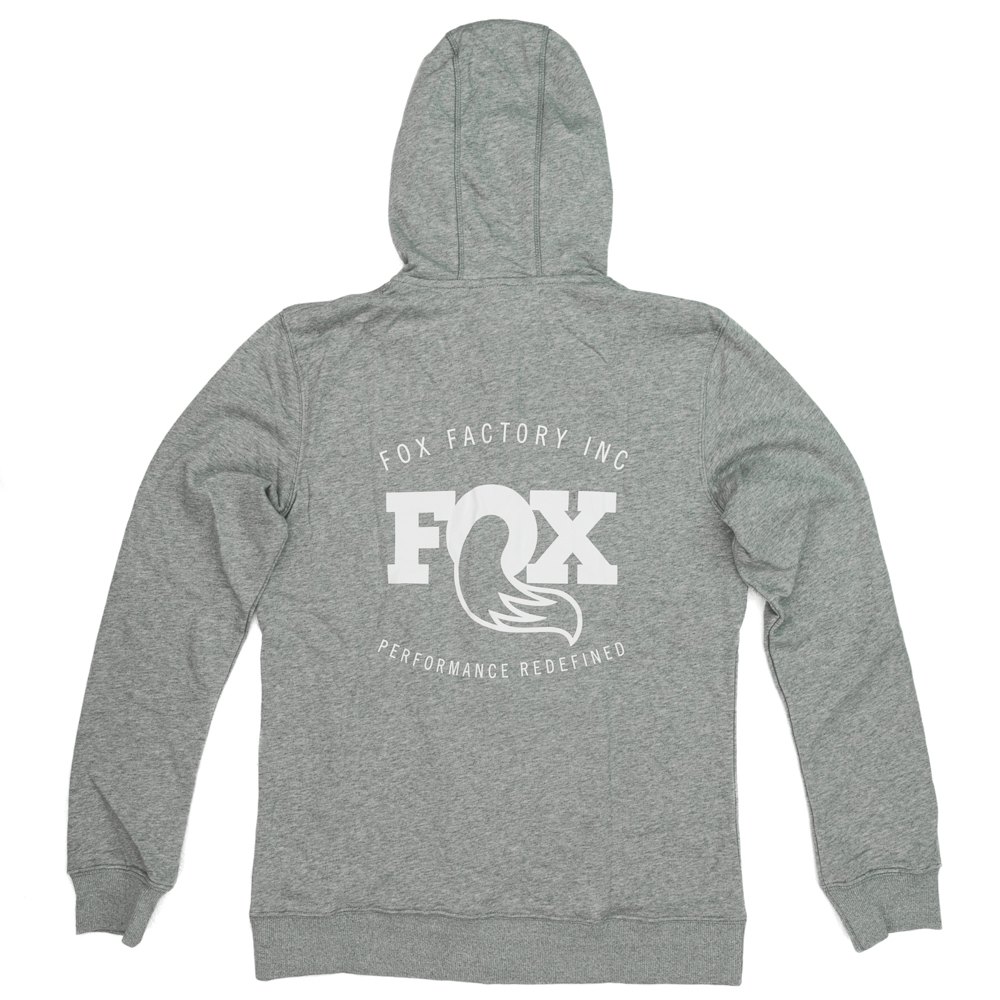 fox logo hoodie gris s femme