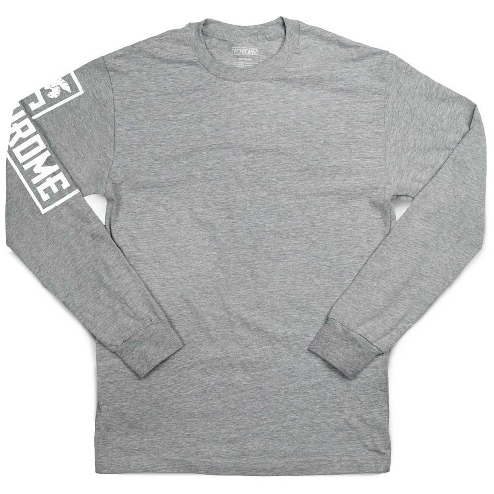 chrome flying lion long sleeve t-shirt gris s homme