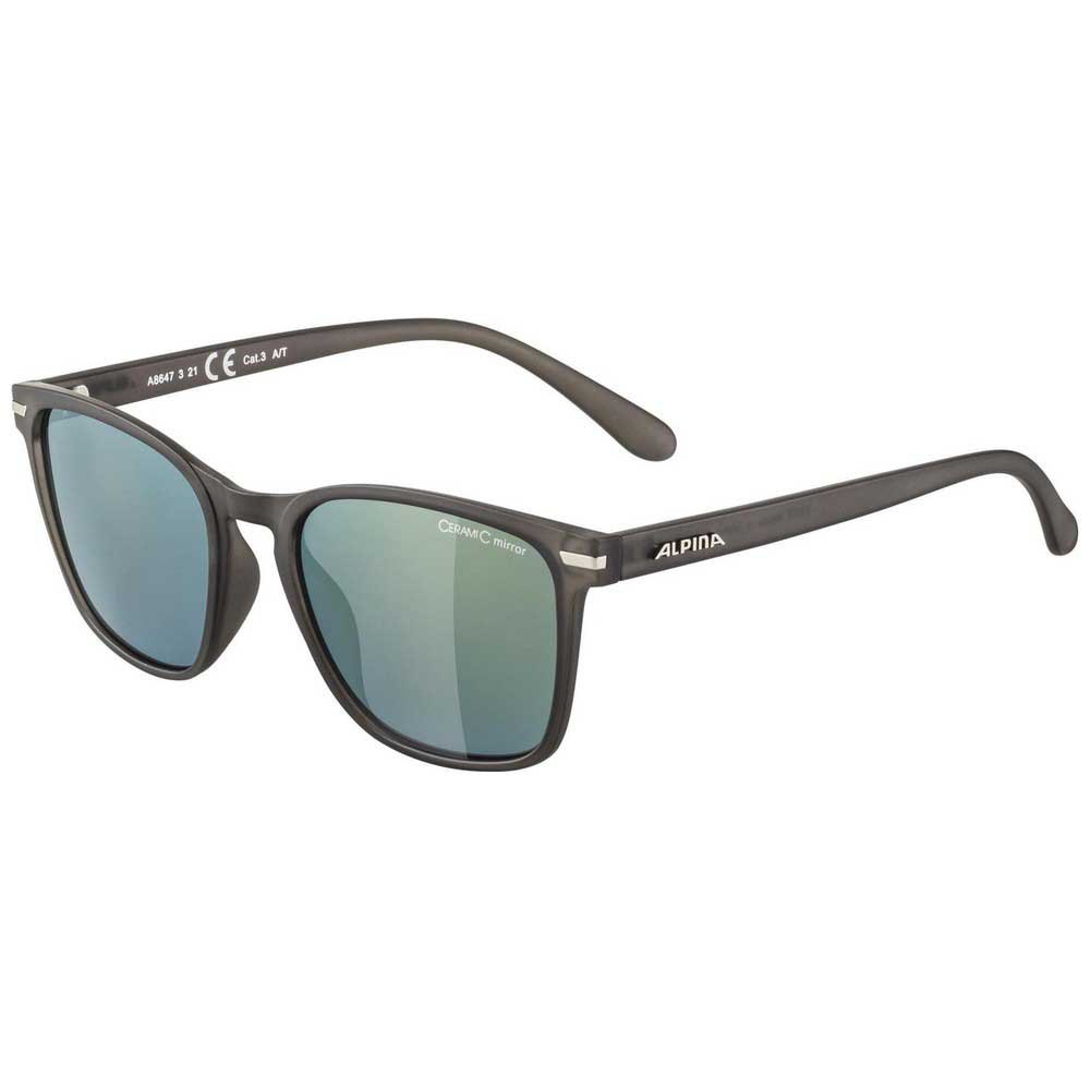 alpina yefe mirrored polarized sunglasses noir,gris gold mirror/cat3