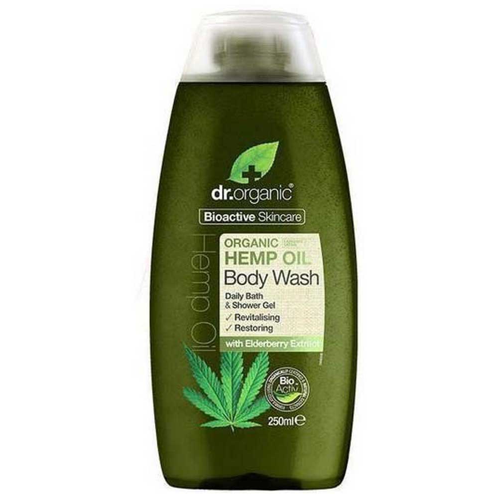 dr. organic hemp oil body wash 250ml vert 250 ml