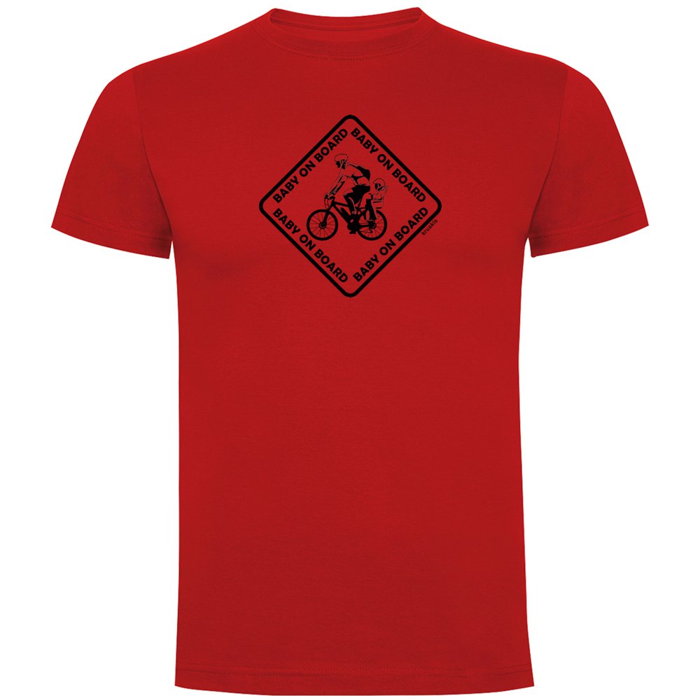 kruskis baby on board short sleeve t-shirt rouge s homme