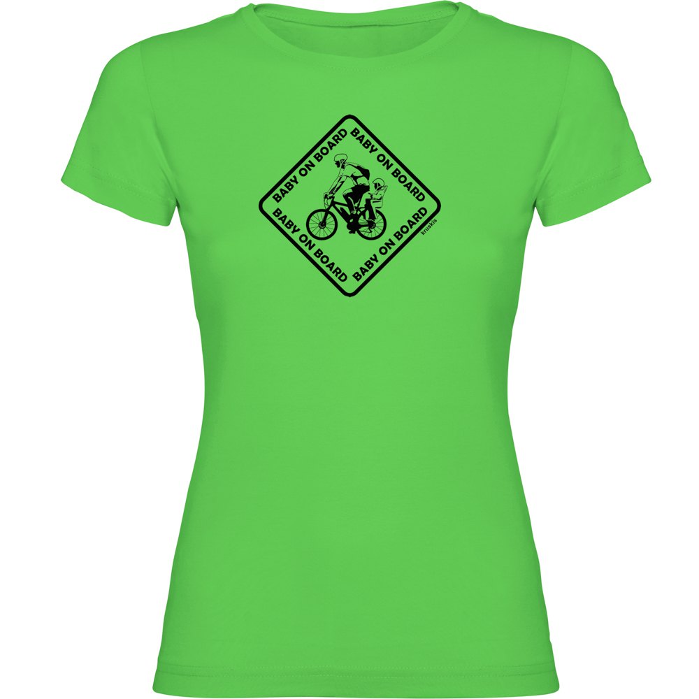 kruskis baby on board short sleeve t-shirt vert xl femme