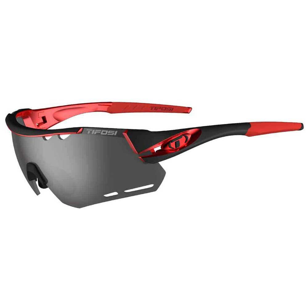 tifosi alliant interchangeable sunglasses rouge,noir smoke/cat3 + ac red/cat2 + clear/cat0