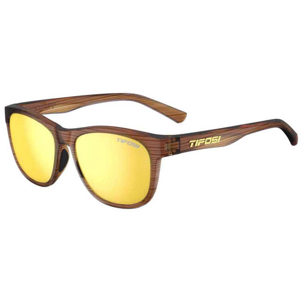 tifosi swank sunglasses jaune,marron smoke yellow/cat3
