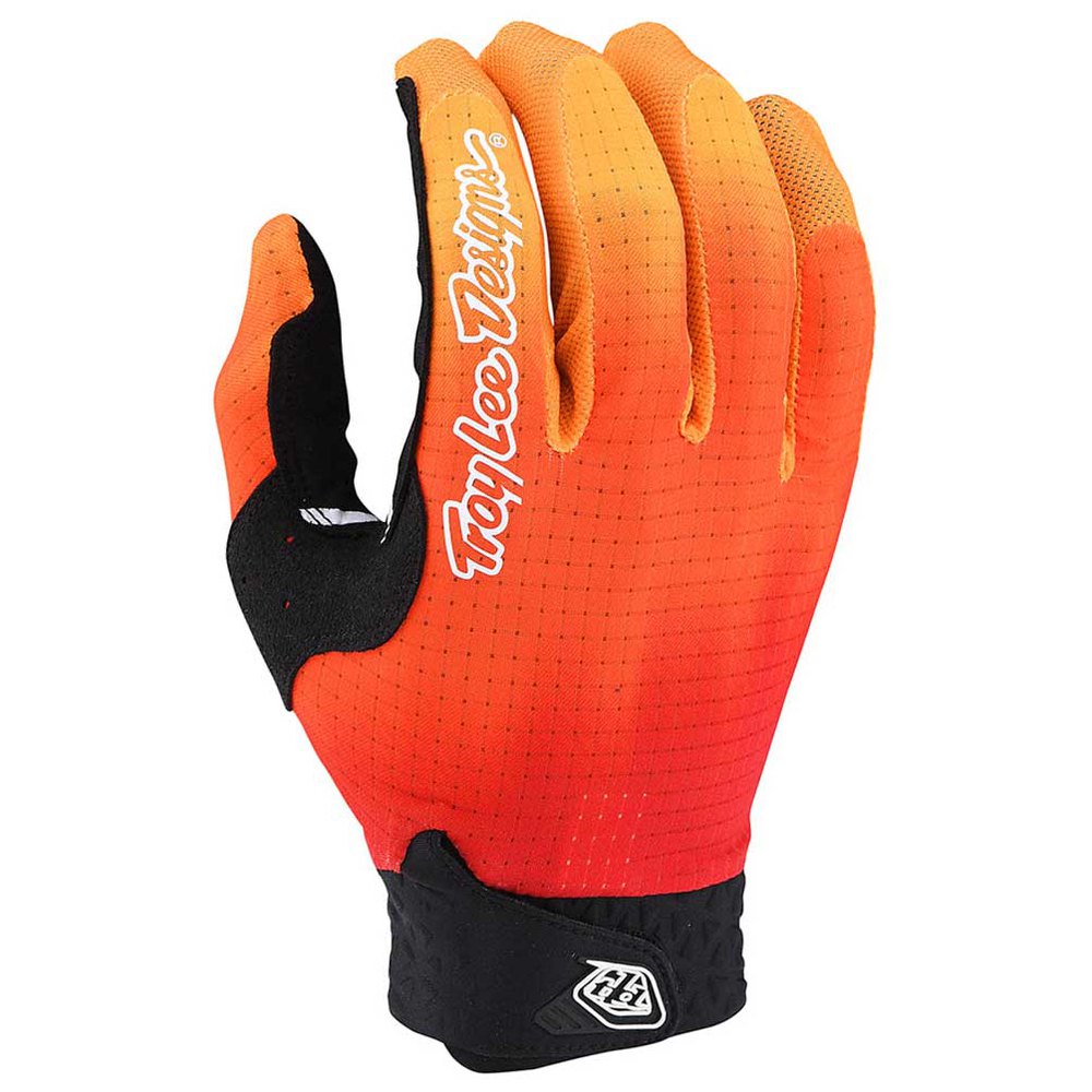 troy lee designs air long gloves orange xl homme