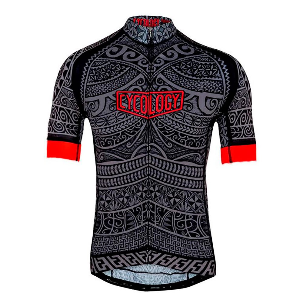 cycology tribal tattoo short sleeve jersey noir s homme