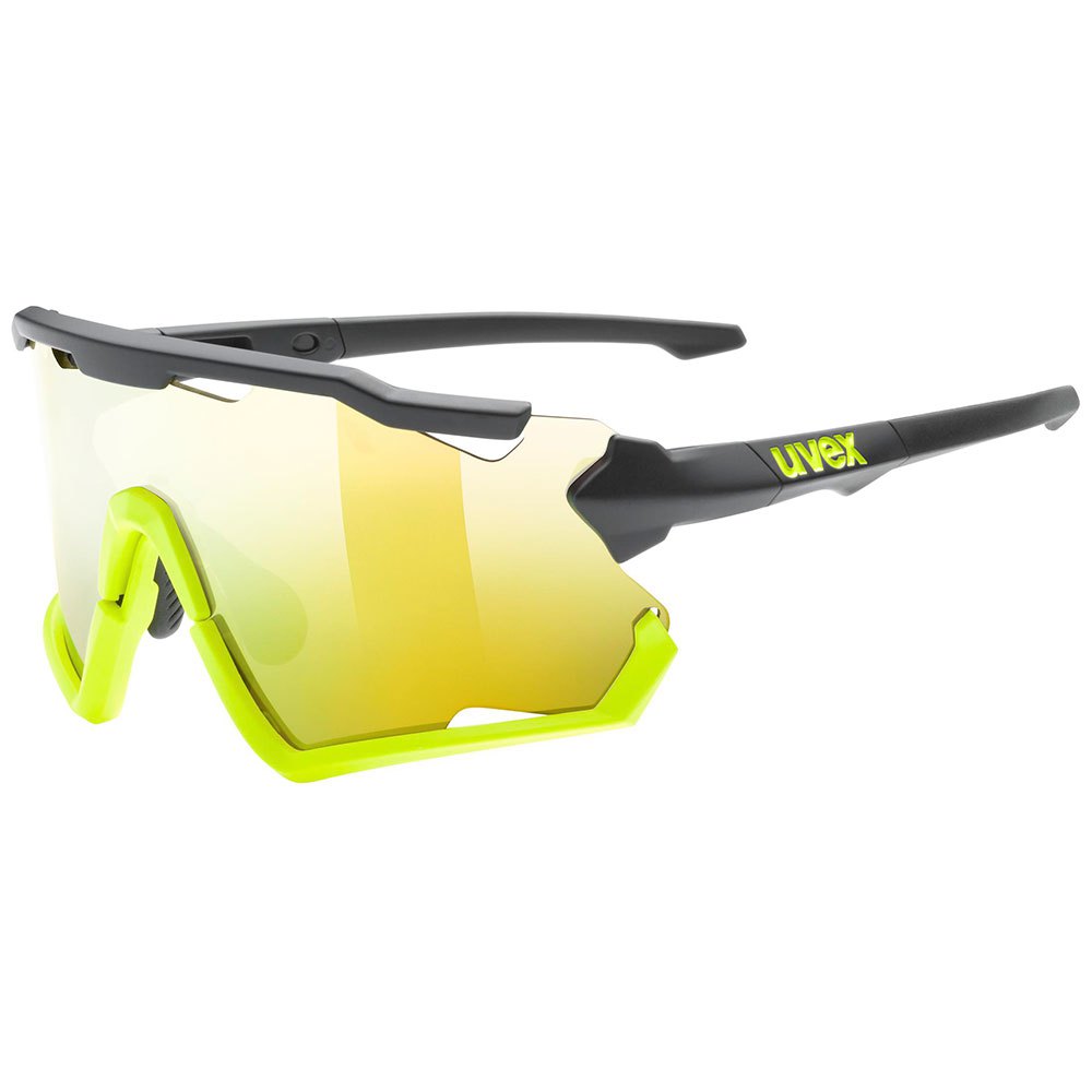 uvex sportstyle 228 mirror sunglasses noir mirror yellow/cat3