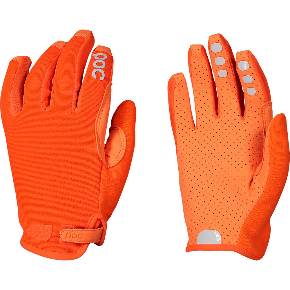 poc resistance adj long gloves orange xs homme