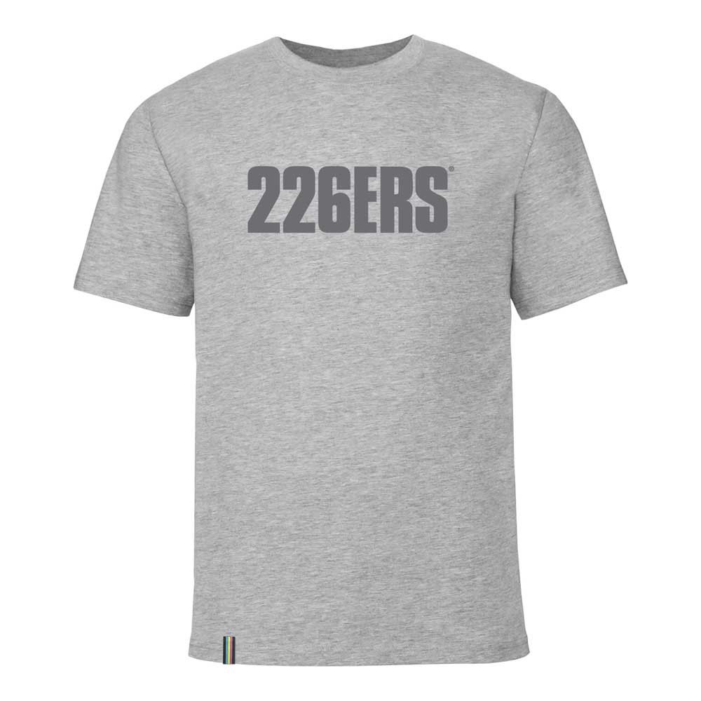 226ers corporate big logo short sleeve t-shirt gris s homme