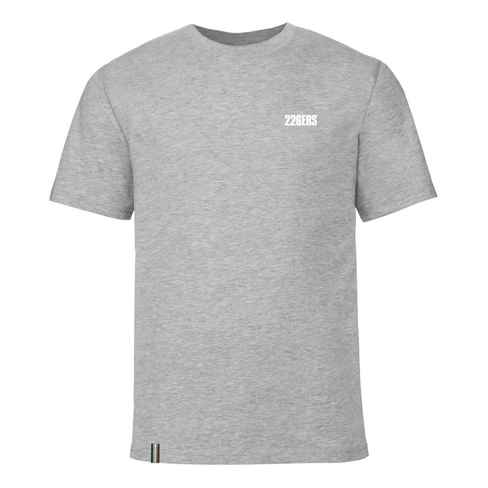 226ers corporate small logo short sleeve t-shirt gris s homme