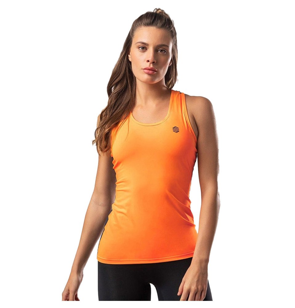 siroko volcano sleeveless t-shirt orange xs femme