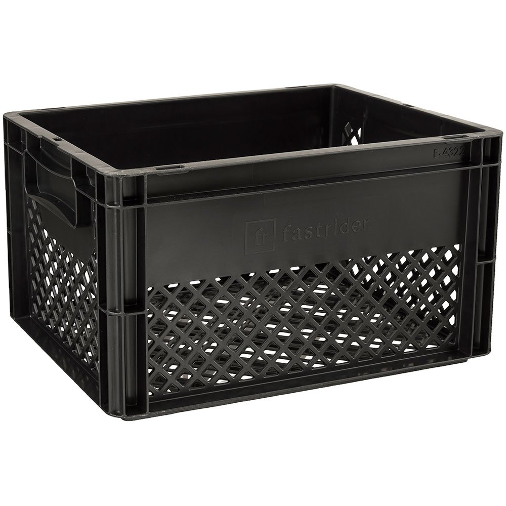 agu bicycle crate basket 22l noir