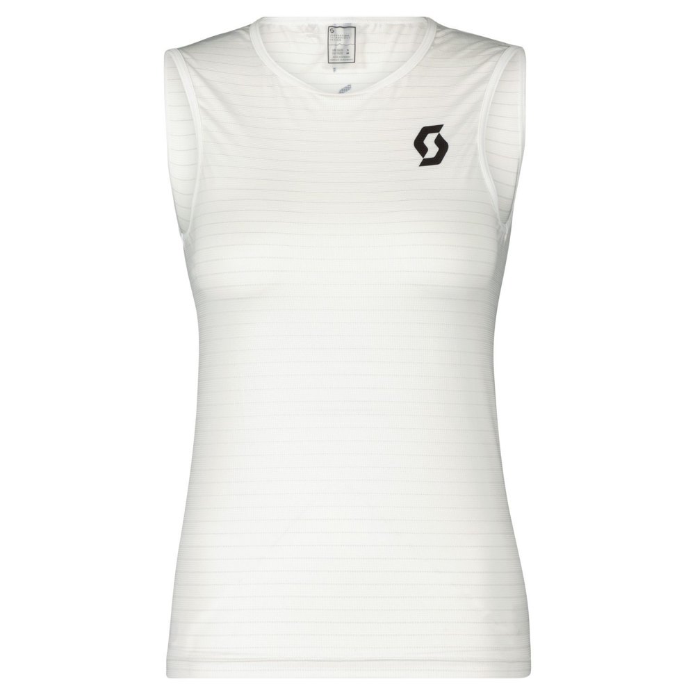 scott carbon sleeveless jersey blanc xs femme